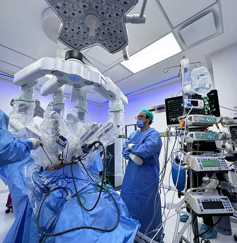 Resultados de cirugía robótica Da Vinci para cáncer de próstata